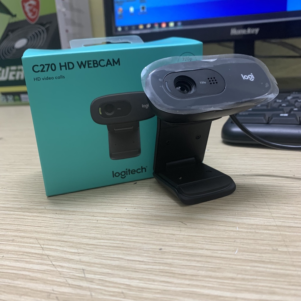 Webcam Logitech C270 chính hãng Full HD/ kèm micro/ Chống ngược sáng/ Nhận dạng khuôn mặt