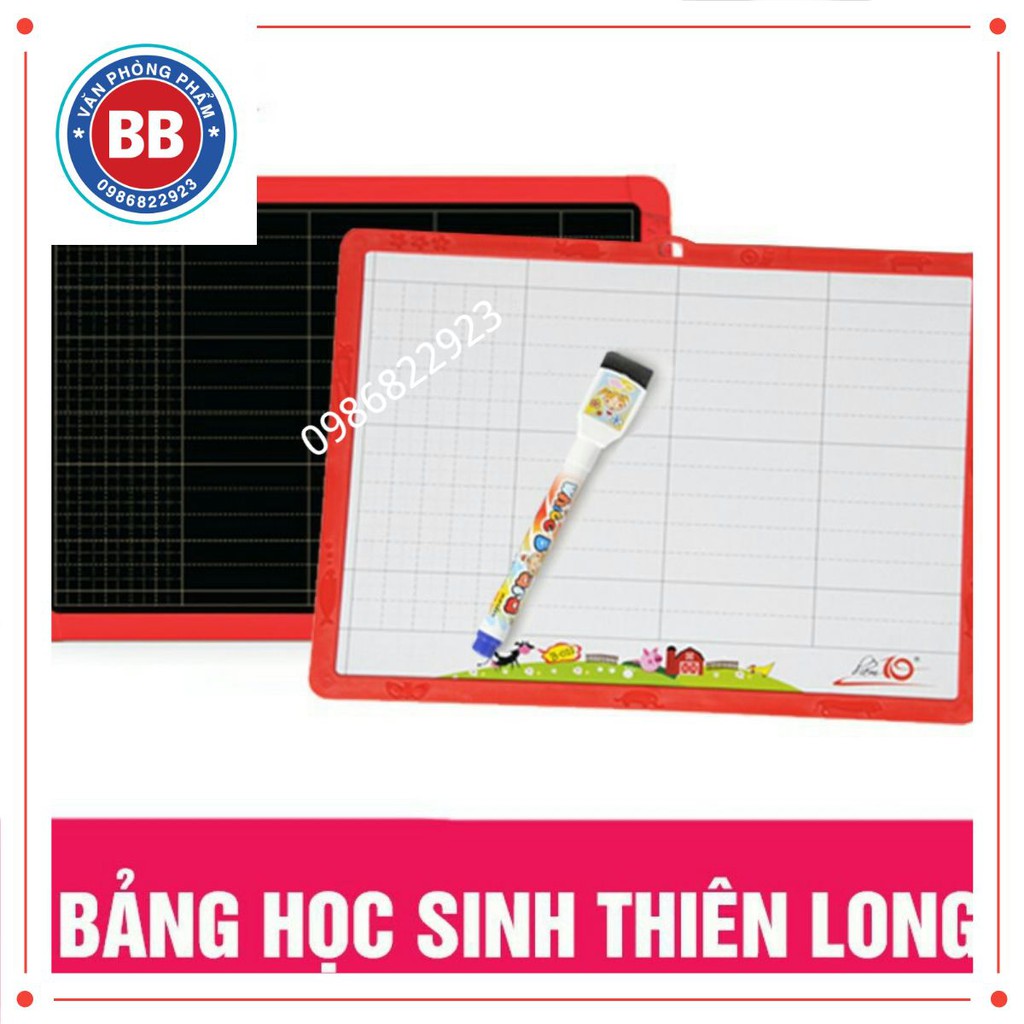 Thiên Long B-09 - Bảng bộ học sinh 2 mặt kèm bút dạ xóa được