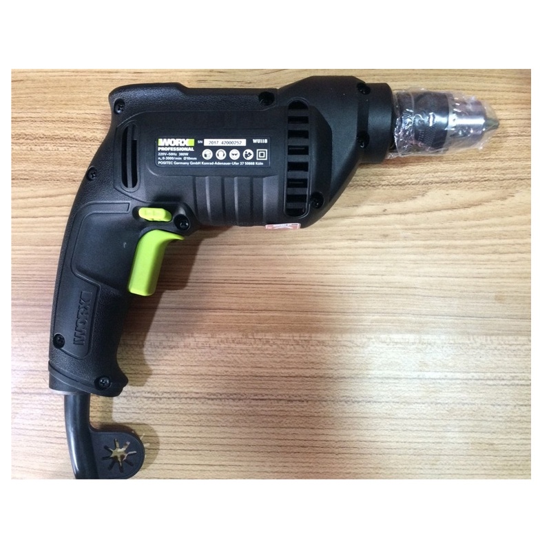 Máy khoan 380W 10mm Worx Green WU118.1