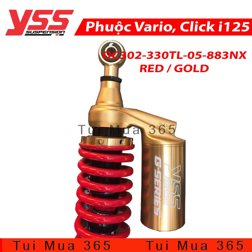 Phuộc YSS Bình Dầu G PLUS GOLD NEW Honda Vario, Click i125cc, Lead Thái Lan