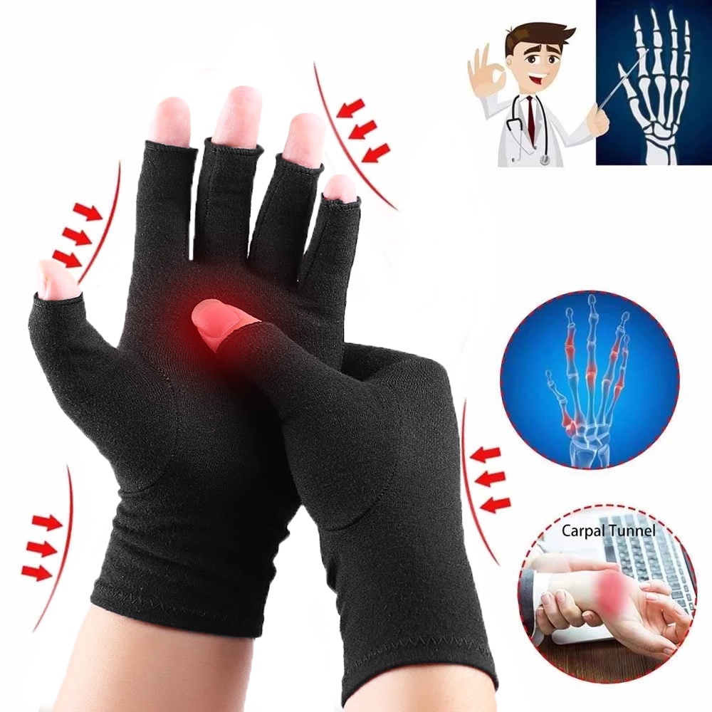 Găng Tay Thể Thao Hở Ngón Chống Áp Lực Bảo Vệ Màn Hình Cảm Ứng Cho Nam Và Nữ