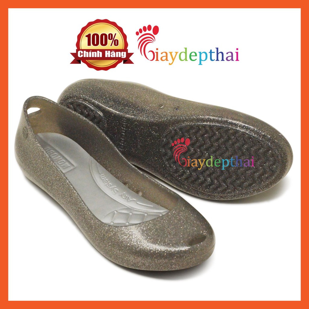 Giày nhựa Thái Lan Monobo Crystal - Xám