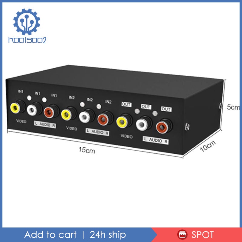 Bộ Chuyển Đổi Âm Thanh 3 RCA L / R 2 Trong 1 2 Trong 1