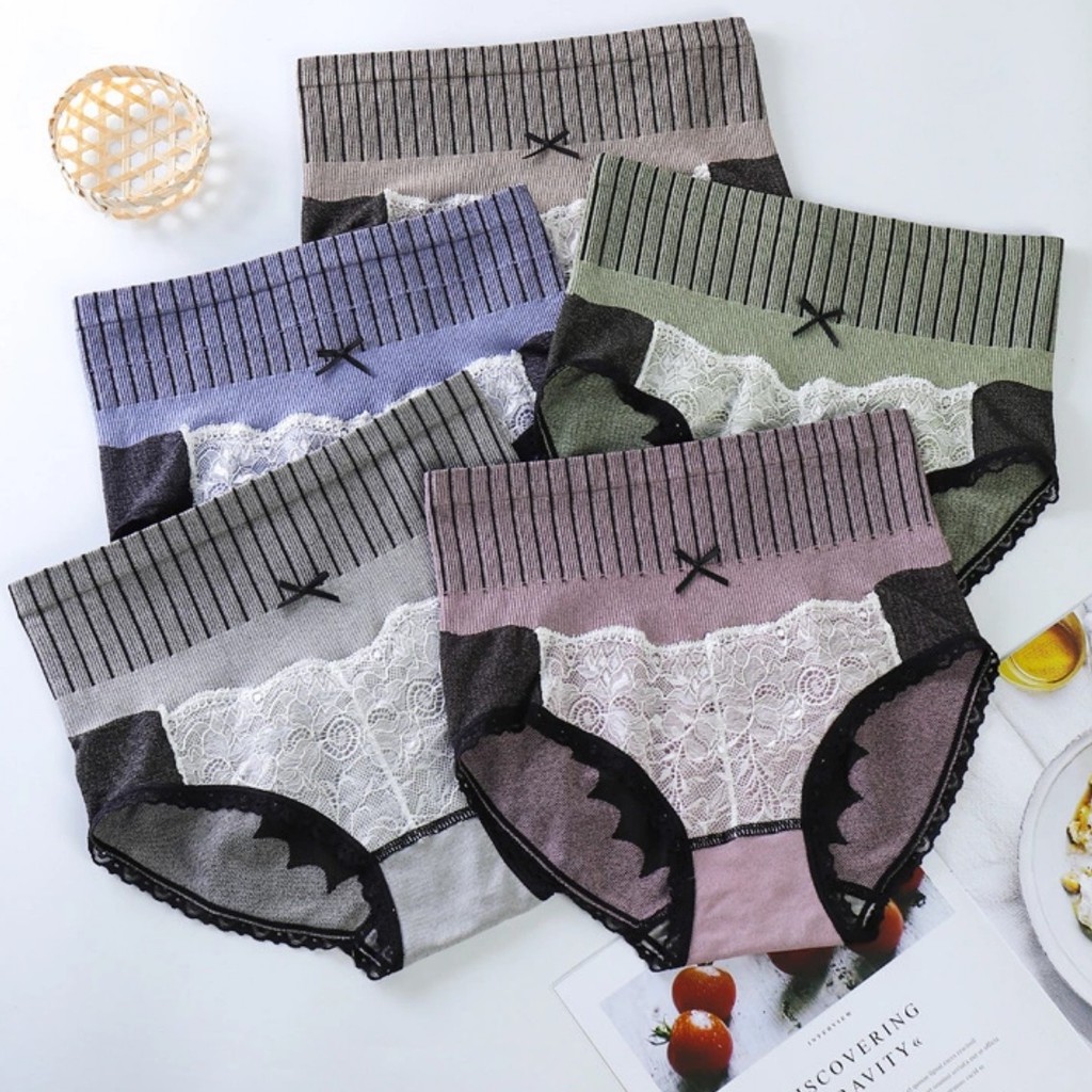 QUẦN LÓT NỮ GÂN TĂM CẠP CAO VIỀN REN - SIZE: M,L,XL- QUẦN CHIP REN CAO CẤP- FLQ69