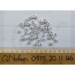 Hạt xâu vòng hình số, nguyên liệu làm vòng, nguyên liệu Handmade
