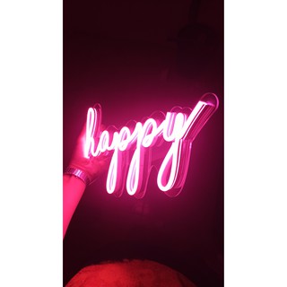 Đèn Trang Trí Led Neon Sign Happy (chữ theo yêu cầu)
