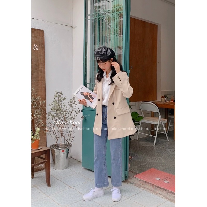[CÓ SẴN] ÁO BLAZER ULZZANG 2 LỚP (ảnh thật/video)