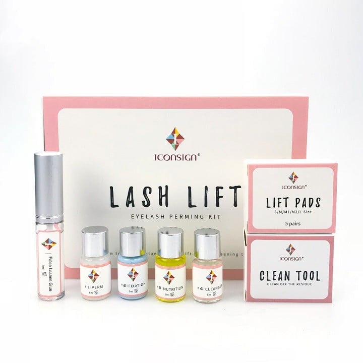 Sét uốn mi 6D LASH LIFT Hàn Quốc màu xanh và màu hồng