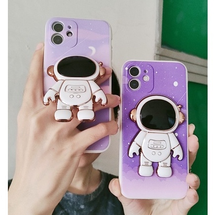 [Giá đỡ phi hành gia] Ốp Điện Thoại iphone Hình Phi Hành Gia 3D cho iPhone 6 7plus 8plus x xsmax xr 11 12 pro max 13 pro