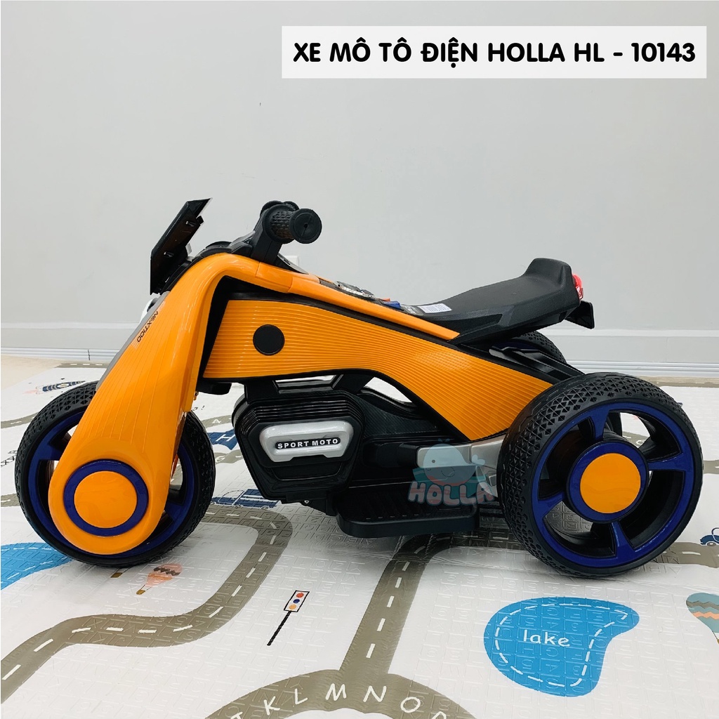 Xe máy điện Moto địa hình Holla HL-10143 | Xe máy điện trẻ em - Đồ chơi vận động ngoài trời cho bé