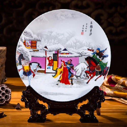 Đĩa tranh sứ Giang Tây