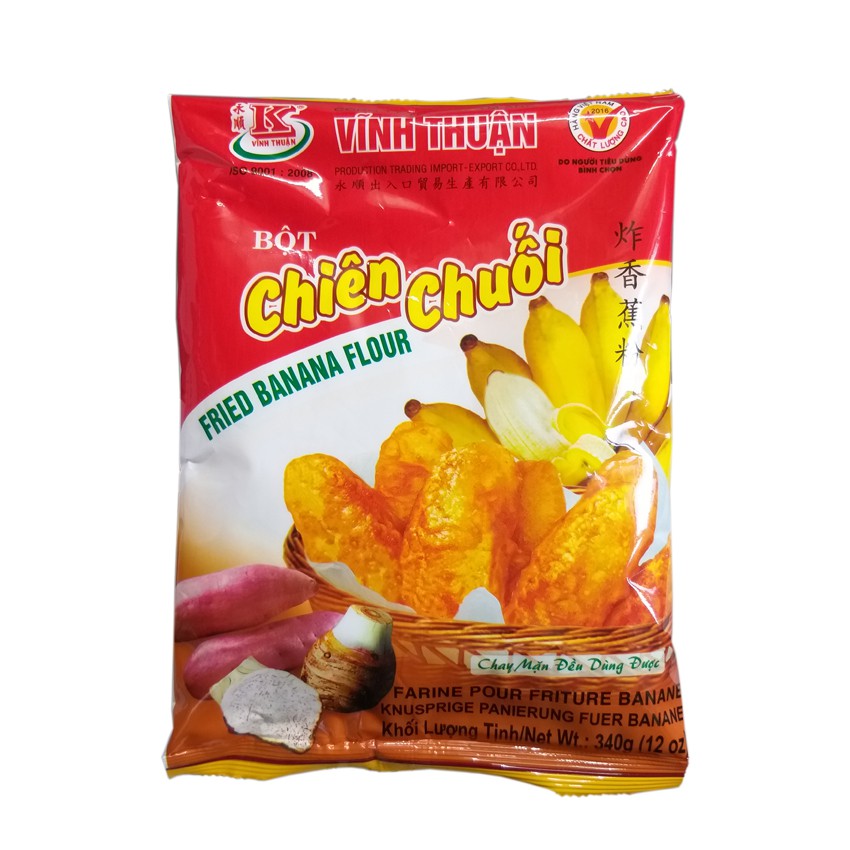 Bột chiên chuối, khoai rau củ Vĩnh Thuận 340g