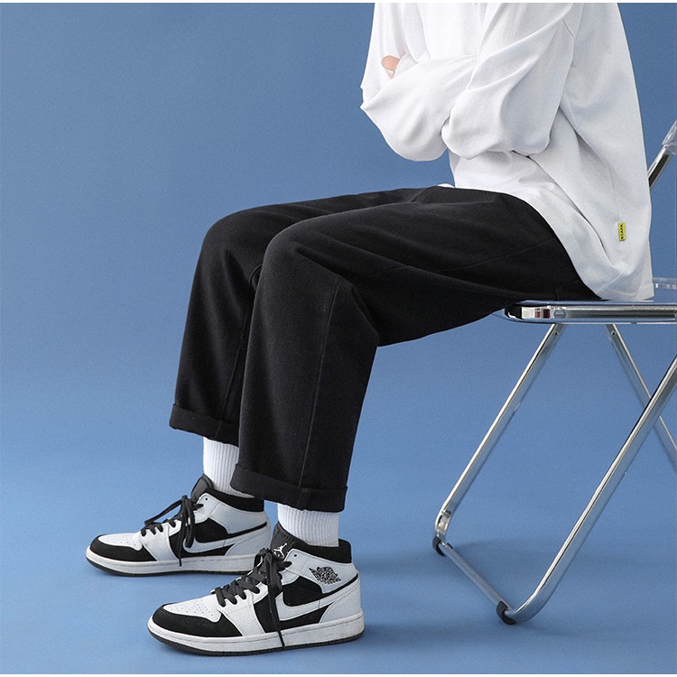 [QJ005] Quần Jean Ống Rộng Nam Nữ Hàn Quốc, Quần Baggy Nam Nữ Form Rộng