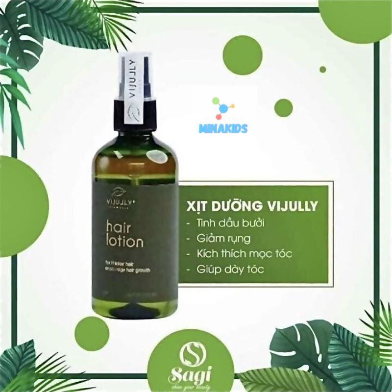 [TRỊ RỤNG 100%] Tinh Dầu Bưởi Vi Jully Kích thích mọc tóc - Trị Rụng Tóc