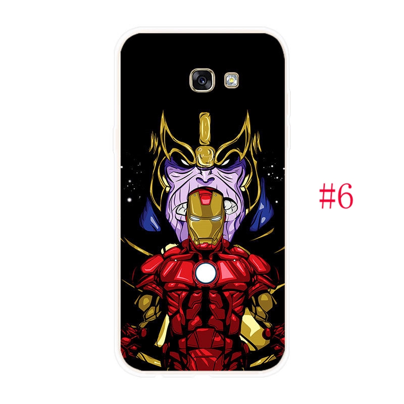 Ốp Điện Thoại Tpu Dẻo Họa Tiết Spiderman Iron Man Độc Đáo Thời Trang Cho Samsung Galaxy A3 A5 A7 2016 2017