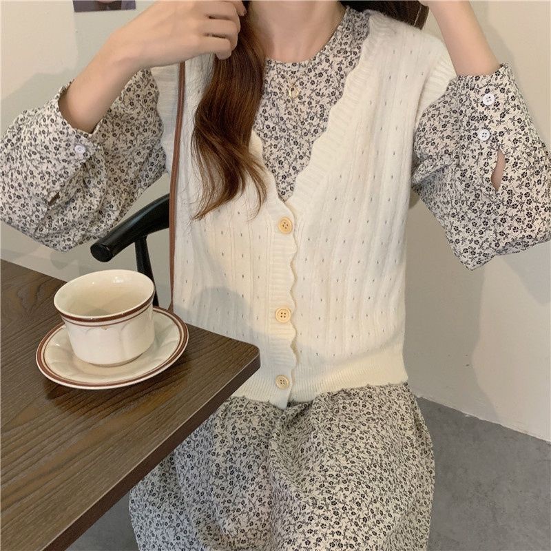 Áo Khoác Cardigan Dệt Kim Cổ Chữ V Dáng Rộng Thời Trang Thu Đông Cho Nữ | BigBuy360 - bigbuy360.vn