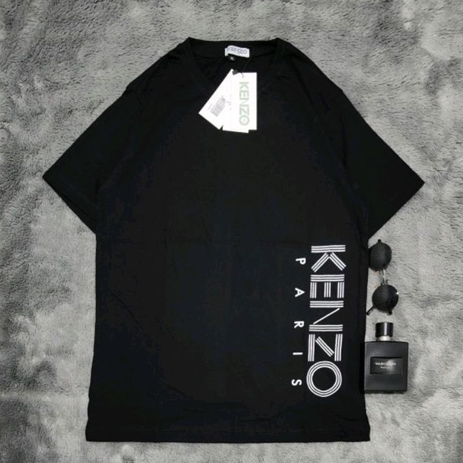 Áo Thun Tay Ngắn In Hình Quái Vật KENZO Màu Hồng Đen Cho Nam Và Nữ