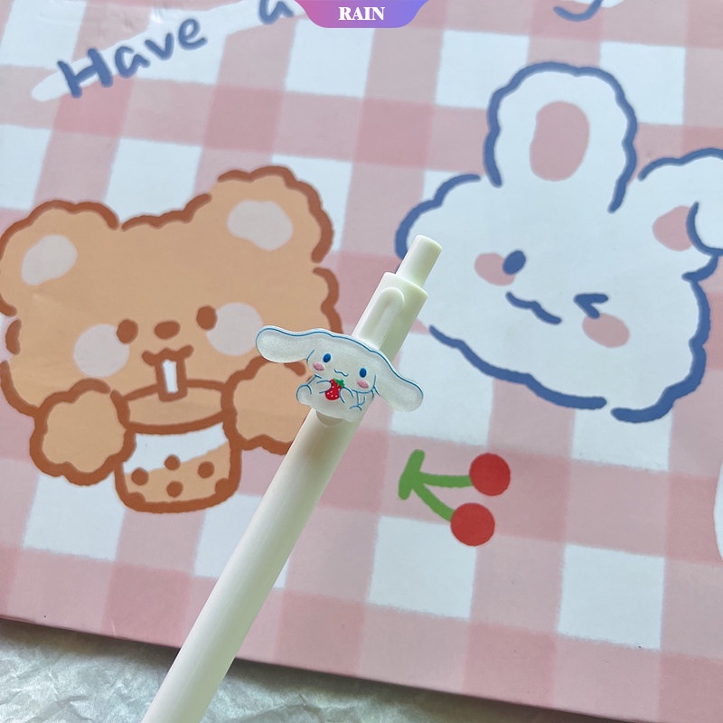 SANRIO 1 Bút Gel Ngòi 0.5mm Dạng Nhấn Họa Tiết Kuromi Kawaii Dễ Thương Làm Quà Tặng Cho Học Sinh