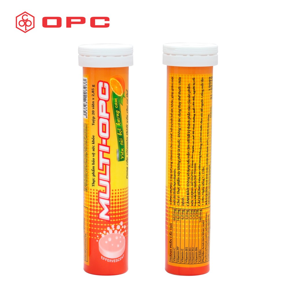 Thực Phẩm Bảo Vệ Sức khỏe  MULTI - OPC Hương Cam