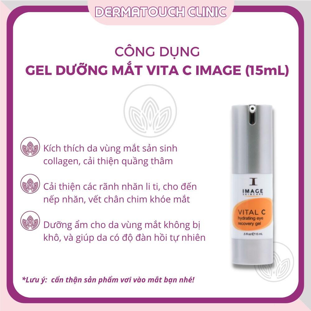 ✅[Chính Hãng] Gel dưỡng da vùng mắt Image Vital C hydrating eye recovery gel 15mL