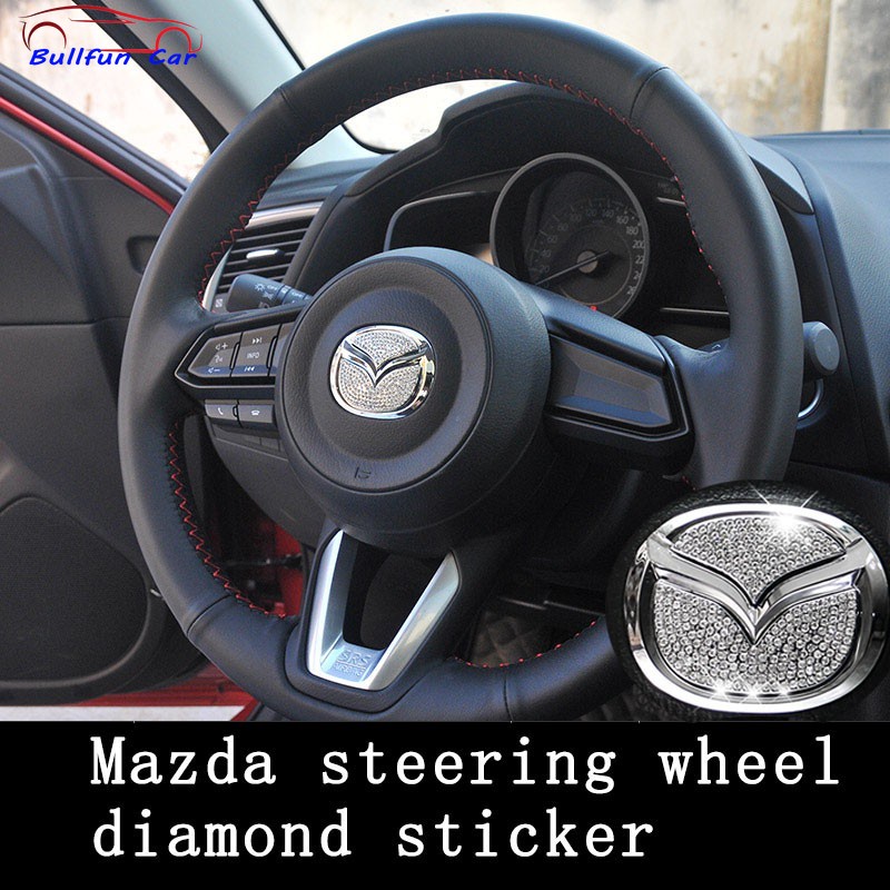 Miếng Dán Trang Trí Vô Lăng Xe Hơi Mazda CX-5CX-7CX-3CX-9 RX MX Mazda2 / 3 / 5 / 6 / 8