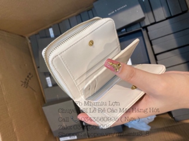 Ví Mini Khoá kéo Nhiều Ngăn Kèm Hộp