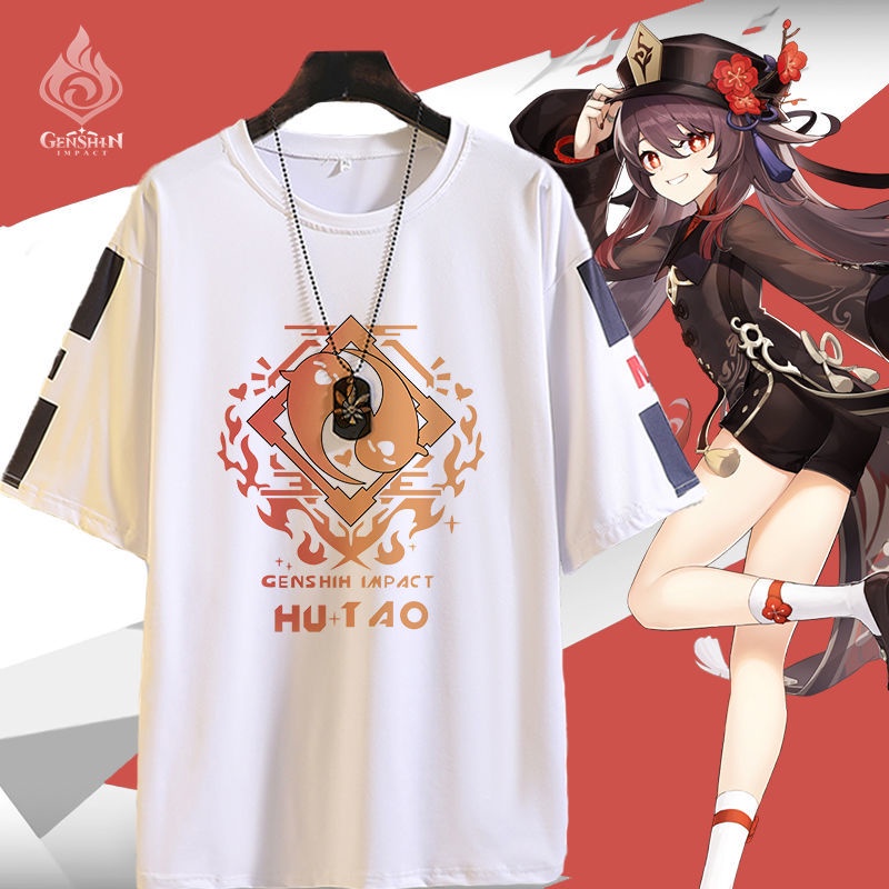 Áo Thun Tay Ngắn Dáng Rộng Họa Tiết Hoạt Hình Anime Độc Đáo