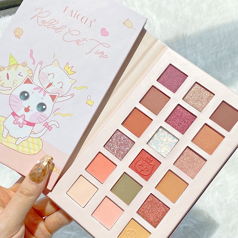 Bảng phấn mắt con mèo 18 ô FACCIA | BigBuy360 - bigbuy360.vn