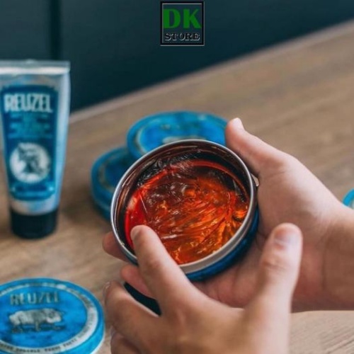 Sáp Vuốt Tóc Nam REUZEL Blue Pomade - Sáp Lợn Xanh - 113gram. AI Store