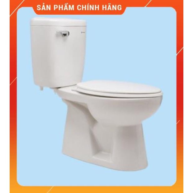 (SALE) Bàn cầu gạt thiên thanh wave giá rẻ - hàng chính hãng bảo hành bộ xả 2 năm men sứ 10 năm