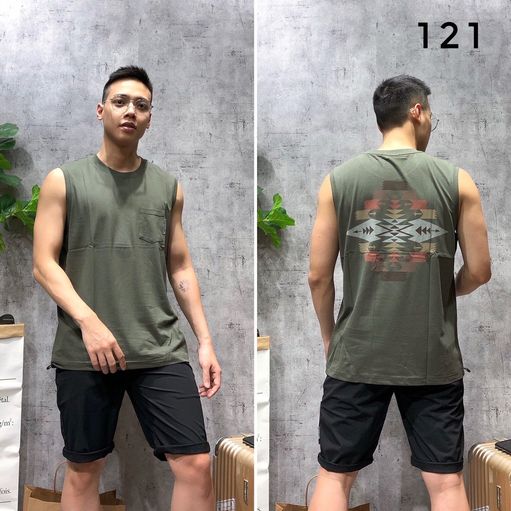 Áo sát nách tanktop bigsize 100kg body nam gym thể thao chất cotton SNTQ 121