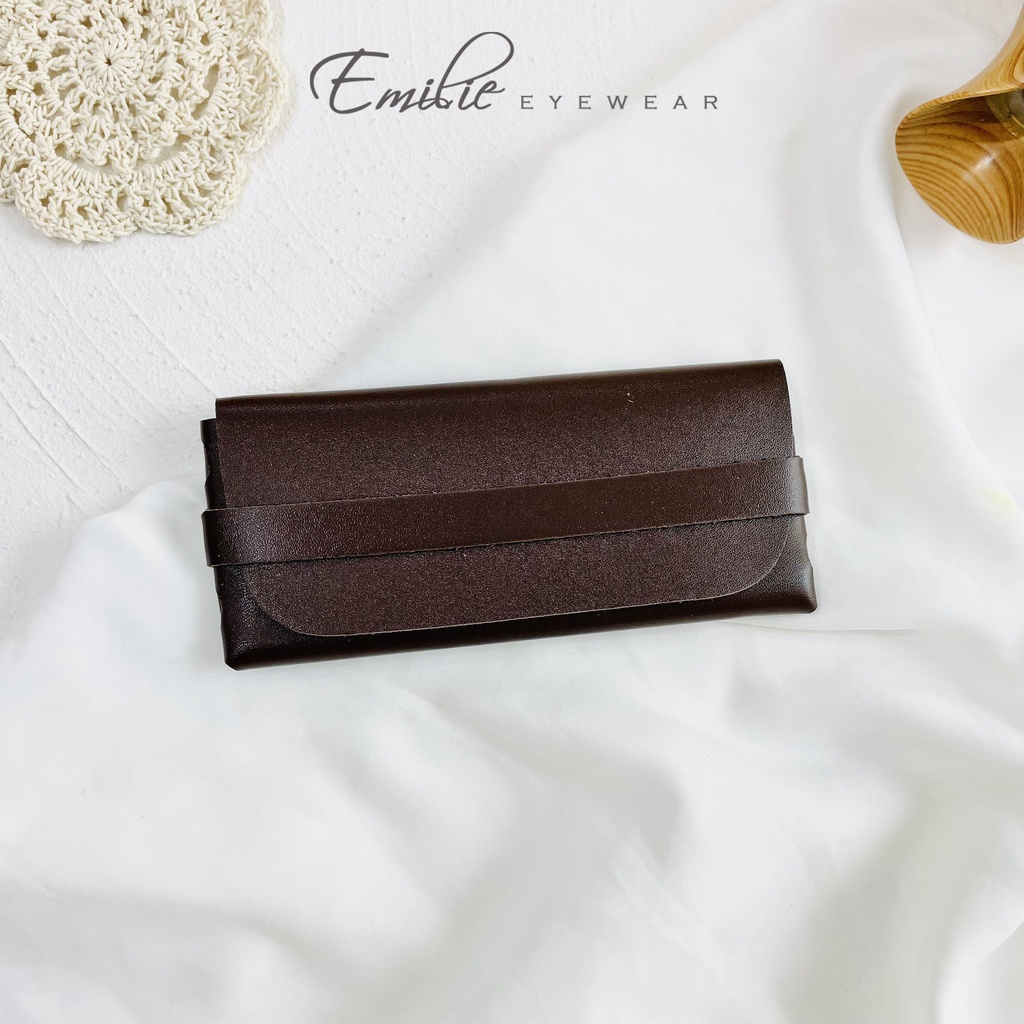 Ví da đựng kính nhiều màu Emilie eyewear phụ kiện thời trang