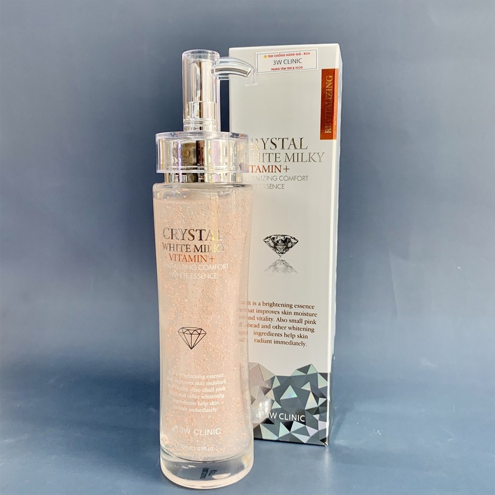 Tinh Chất Dưỡng Trắng, Tái Tạo Da Từ Vitamin 3W Clinic Crystal White Milky Vitamin+ 150ml