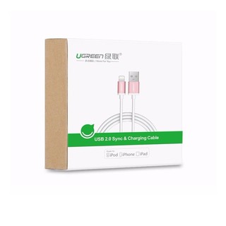 Cáp sạc lightning dài 2m cho iphone 5, 5s, iphone 6, iphone 6 plus, ipad 4 ipad mini ugreen 10467