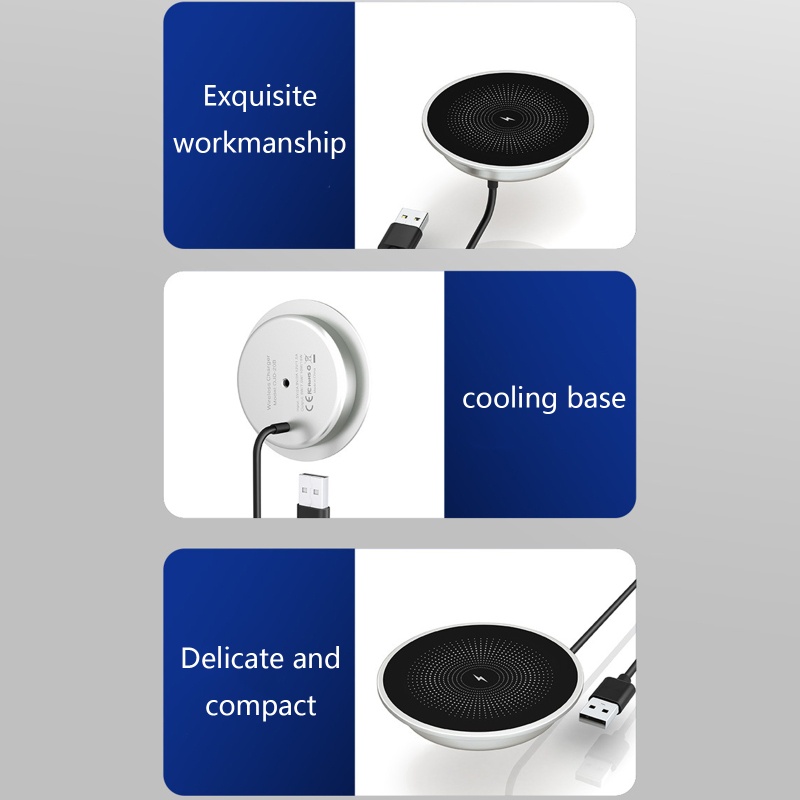 Bộ Sạc Nhanh Không Dây 15W Để Bàn Tiện Dụng