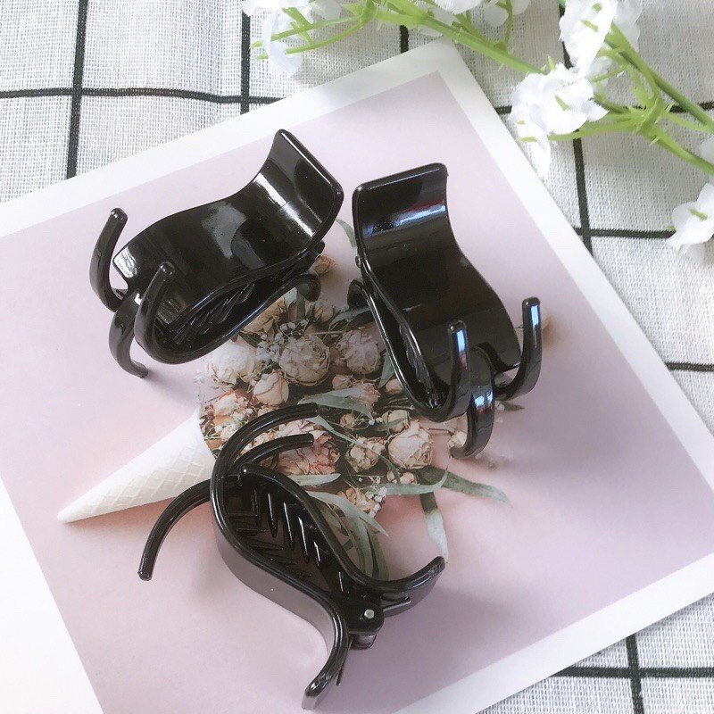 Set 12 kẹp càng cua 3 răng 5 răng DEPOT, kẹp tóc càng cua tạo xoăn nhẹ phong cách Hàn Quốc