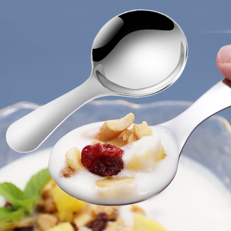Muỗng Cà Phê Bằng Thép Không Gỉ Cán Ngắn