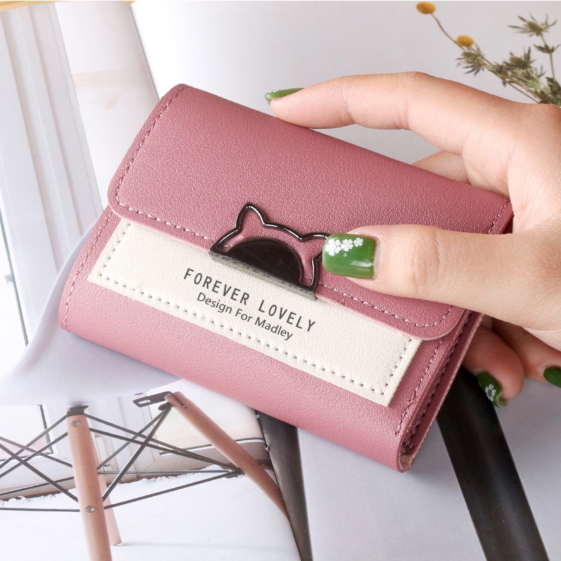 Ví nữ mini cầm tay ngắn nữ tính dễ thương Hàn Quốc Forever Lovely VNFN07 - Viling Store