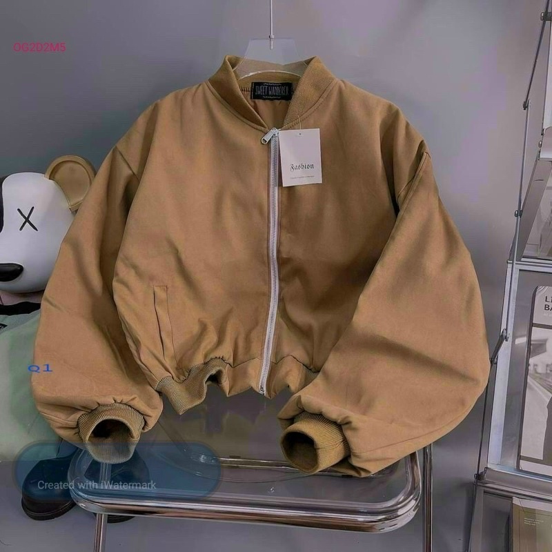 Khoác da lộn QC 2 lớp form lửng