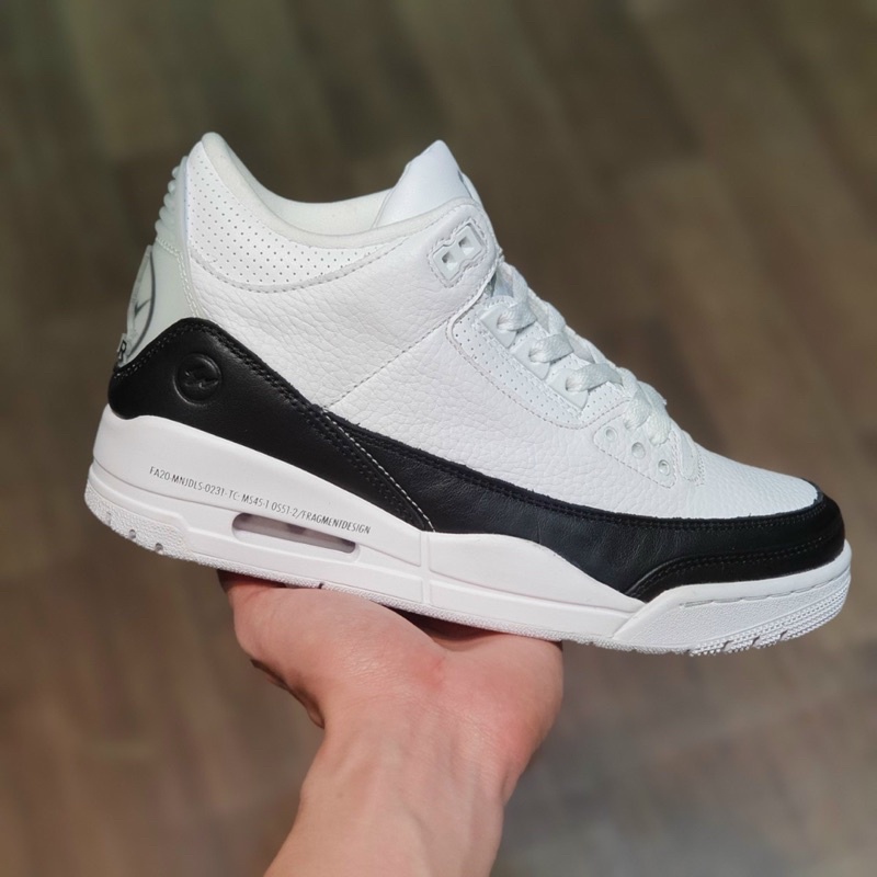 GIÀY JD3 RETRO FRAGMENT WHITE BLACK LAI AU