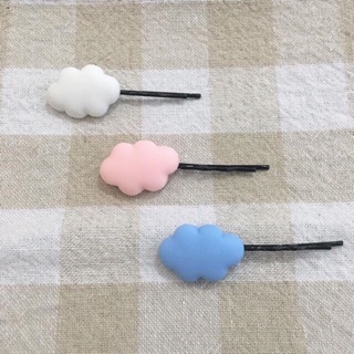 Kẹp tóc mây phồng nhiều màu sắc đáng yêu