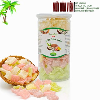 Mứt Dừa Non Viên Mềm Dẻo LÊ MINH FOOD (Hộp 500gr)