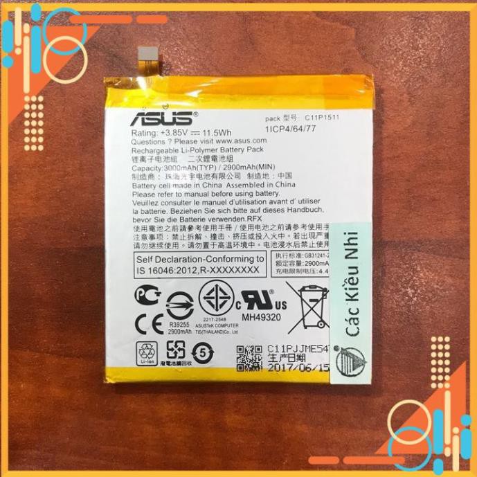 Pin Asus Zenfone 3 5.5 INCH Z012D, ZE552KL (C11P1511) - 3000mAh Original Battery