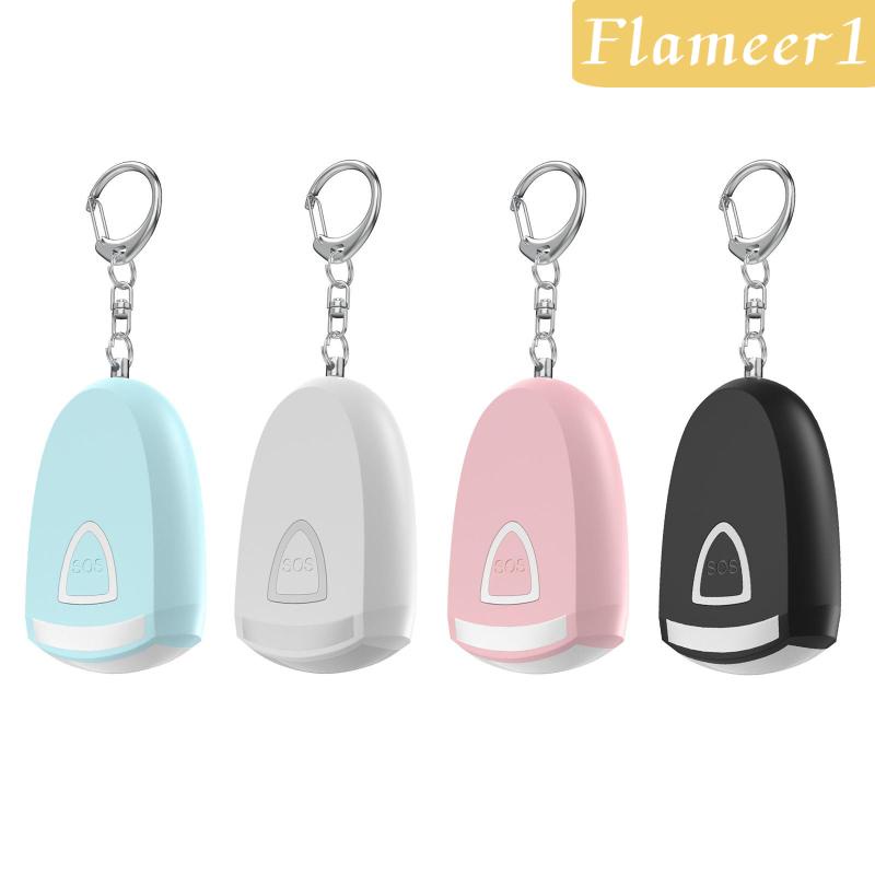 [Flameameer1] Móc Khóa Báo Động Cá Nhân Với Đèn Pin LED Khẩn Cấp Cho Nữ
