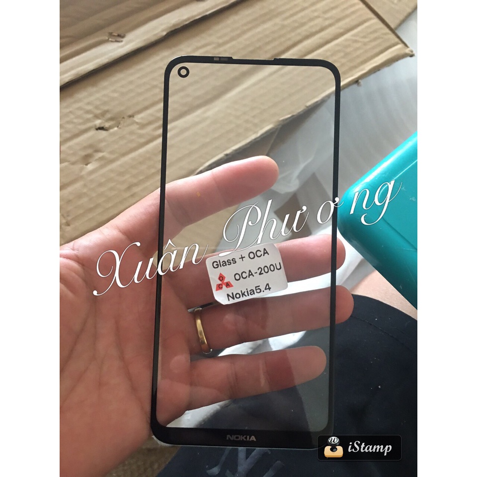 Mặt kính ép  nokia 5.4 liền keo
