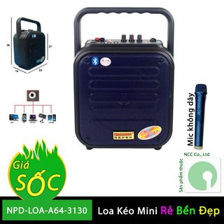 Loa Kéo Di Động Mini Temeisheng A6-4 Giá Rẻ - Trợ Giảng - Gian hàng Hội Chợ - Hát Karaoke ngon lành - NPD-LOA-A64-3130