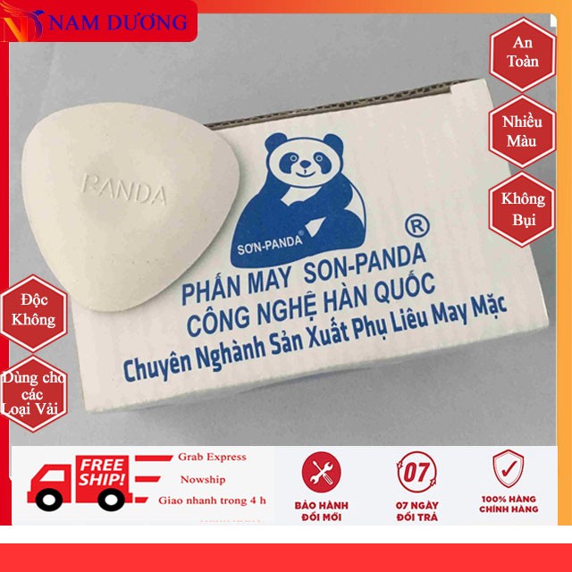 Phấn may panda &gt; Phấn may công nghiêp không bụi 4 màu Panda ( 20 viên )