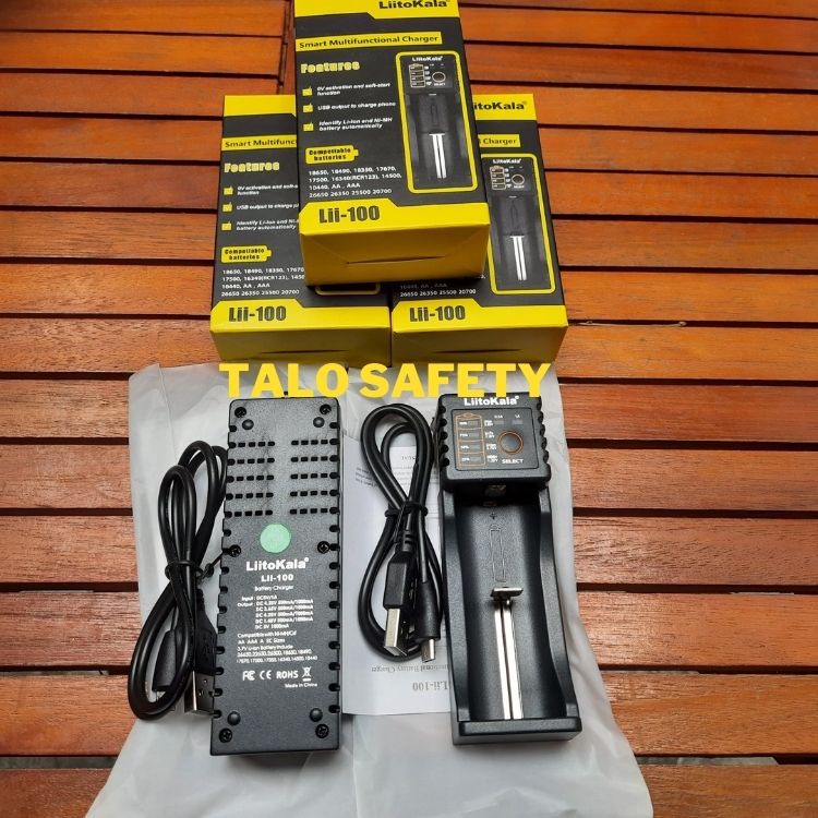 Bộ Sạc Pin chính hãng Liitokala Lii-100, sạc nhiều loại Pin 26650, 22650, 18650, 21700, 18350, 17670, NiMH/NiCd 1.2V: