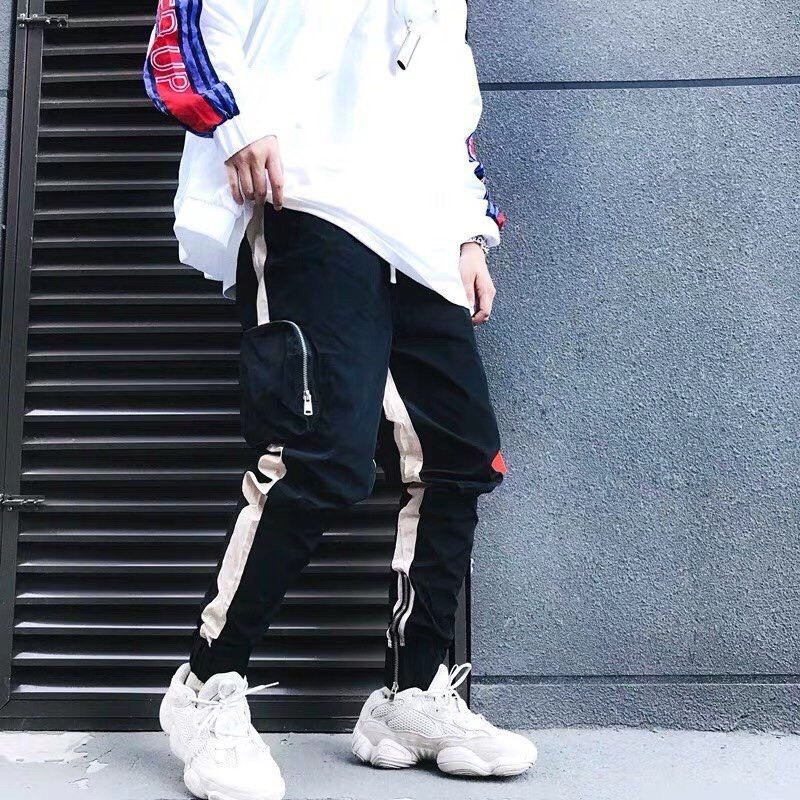 Quần Jogger Kaki Nam Nữ Túi Hộp Zipper Unisex