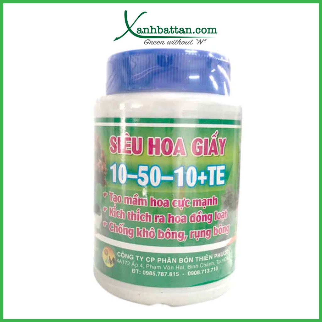 Phân Bón Siêu Kích Hoa Cho Hoa Giấy 10-50-10+TE - 100 Gram